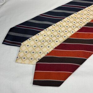 collection of 3 gorgeous made in Italy Canali silk ties